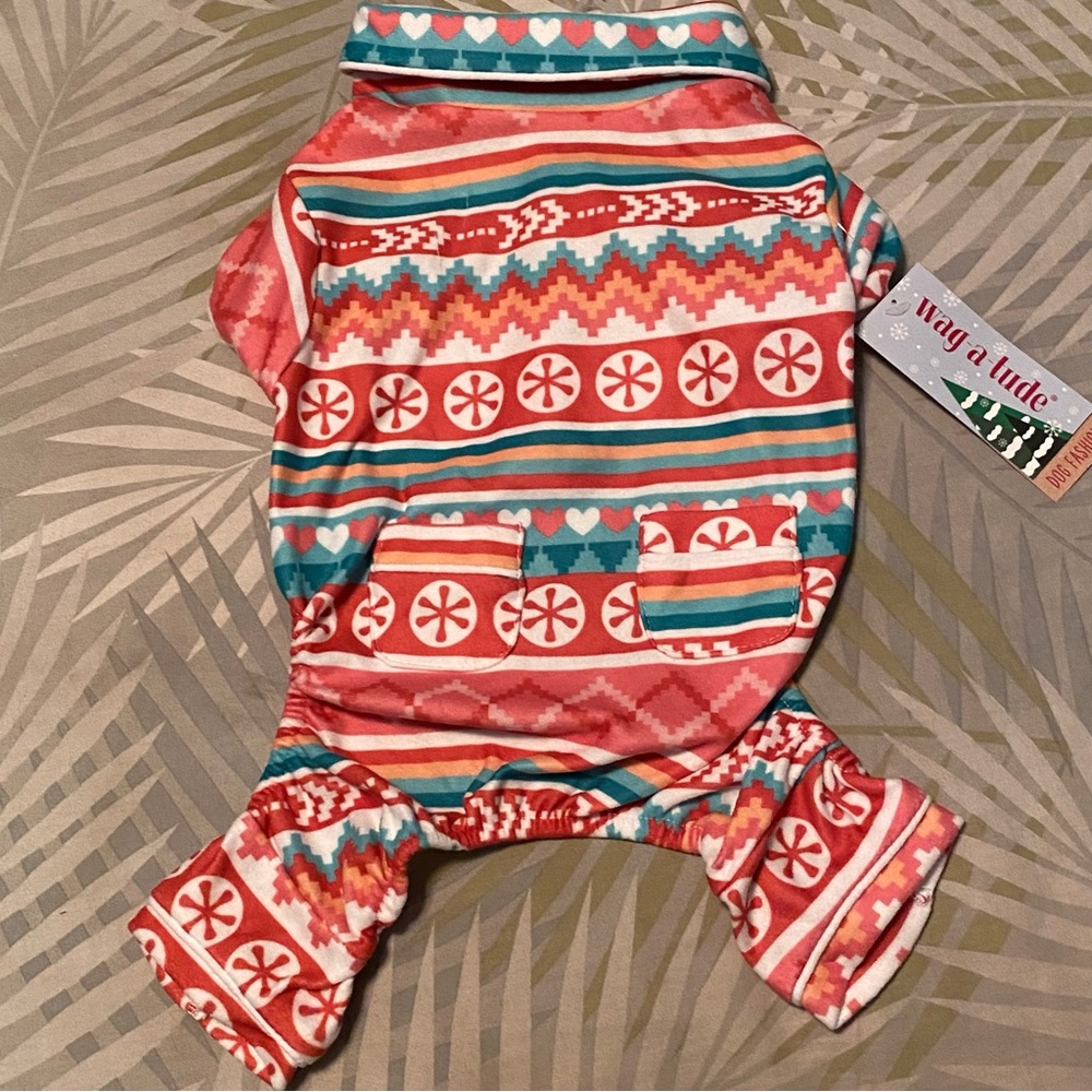 Dog Candly Fairisle PJ’s Sz M